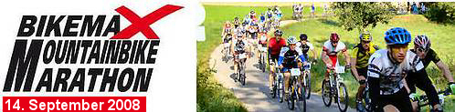 Mountainbiker auf der Rennstrecke